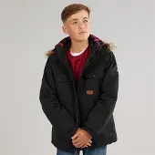 Trespass Jongens upsider geïsoleerde waterdichte parka - Zwart