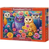 Castorland Puzzel 3000: Bloemen, Uil, Ontmoeting, CASTOR