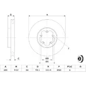 Bosch 0 986 479 307 Remschijf