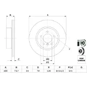 Bosch 0 986 479 216 Remschijf