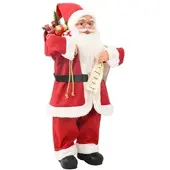 vidaXL - Kerstmanfiguur - Rood - 62 - cm - Polyester
