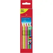 Faber-Castell fc-110994 kleurpotlood jumbo grip etui 5 kleuren