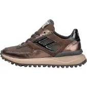 Floris van Bommel Sneakers laag 'Noppi 52' chocoladebruin / brons / zwart