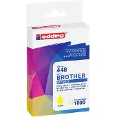 Edding Inktcartridge vervangt Brother LC123Y Compatibel Geel EDD-448 18-448-01