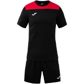 Joma Phoenix Iii Korte Mouw Set Zwart 12 Years Jongen