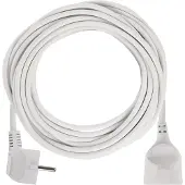 Emos Verlengsnoer 10 m / 1 stopcontact / wit / PVC / 1,5 mm², P0120R