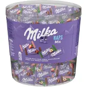 Milka Naps Chocolade Mix 207 x 4,8g - 1 KG - Chocolaatjes - Chocolade Snoepjes - Chocolade voor bij de Koffie of Thee - Voorraad - Verjaardag Cadeau Vrouw of Man - Geschenkset voor Man en Vrouw