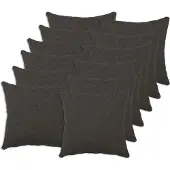 vidaXL Kussensloop 12 st HEERLEN Donkergrijs 40 x 40 cm Bouclé