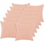 vidaXL Kussensloop 12 st HEERLEN Roze 45 x 45 cm Bouclé