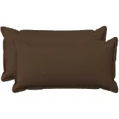 vidaXL Kussen met kussen HOUTEN 2 st Bruin Faux Linnen