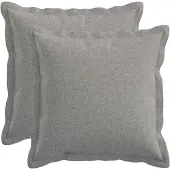 vidaXL Kussensloop 2 st HOUTEN Wolkgrijs 40 x 40 cm Faux Linnen
