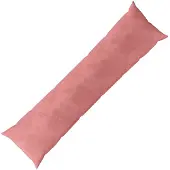 vidaXL Kussen met kussen HEERLEN Roze 40 x 145 cm fluweel