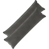 vidaXL Kussen met kussen HOUTEN 2 st Donkergrijs fluweel