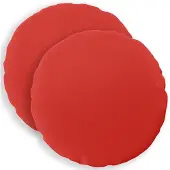 vidaXL Kussensloop 2 st HEERLEN Rood Diam. 30 cm Polyester