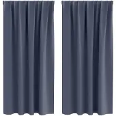 vidaXL Blackout Gordijnen met Ringen 2 st Antraciet 175 x 140 cm