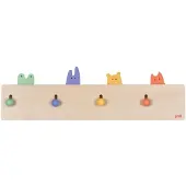Goki kapstok kleurrijk kinderkamer accessoire houten decoratie.