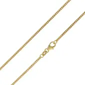 Cavill - Zilveren Ketting - 925 Sterling Zilver - Verguld - 45 cm - Klassiek Elegante Dames Halsketting - Tijdloos Sieraad