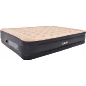 JILONG 24042 Opblaasbaar matras met ingebouwde pomp 203 x 157 x 47 cm, beige