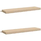 vidaXL Bankkussens SOEST 2 st 100% Polyester Crèmekleurig