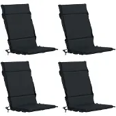 vidaXL Kussen voor stoel met hoge rug GEMERT 4 st 100% Polyester