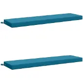 vidaXL Bankkussens SOEST 2 st 100% Polyester Lichtblauw