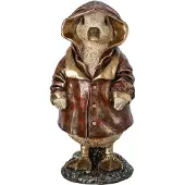 J-Line decoratie Eend - polyresin - koper - small
