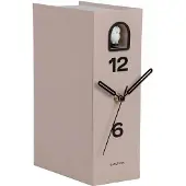 Karlsson Book Owl Tafelklok | 9.5x25x17.4cm | Warm grijs