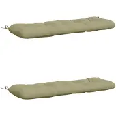 vidaXL Bankkussens VIANEN 2 st 100% Polyester Lichtgroen