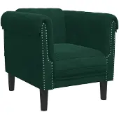 vidaXL Fauteuil fluweel donkergroen