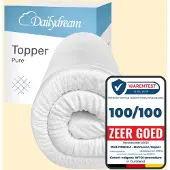 Nivion Matrastopper 160x200 cm – Traagschuim – Zacht ligcomfort – 9 cm – Pure XL – Topper