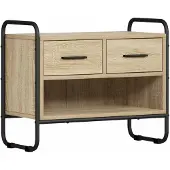 vidaXL Tv-meubel 60 x 30 x 50 cm Sonoma Eiken Bewerkt hout