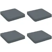 vidaXL 4-Piece Zitkussens VUGHT 4 st 100% Polyester Blauw