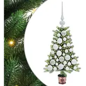 vidaXL Kerstboom met 150 LED met standaard Groen 65 cm PE