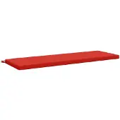 vidaXL Bankkussen SOEST 100% Polyester Rood 140 x 50 x 5 cm