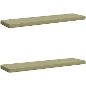 vidaXL 2-delige Bankkussens VUGHT 2 st 100% Polyester Lichtgroen