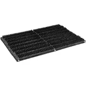 Garronda 58 x 38 cm Voetmat Schoonloopmat Schoenenborstel PET Hout GD-0264