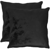 vidaXL Kussensloop 2 st HEERLEN Zwart 70 x 70 cm Flanel