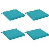 vidaXL Zitkussens SOEST 4 st 100% Polyester Turquoise 50 x 50 x 5 cm
