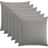 vidaXL Kussensloop 6 st HEERLEN Wolkgrijs 55 x 55 cm Stof