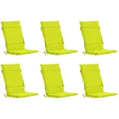 vidaXL Kussen voor stoel met hoge rug GEMERT 6 st 100% Polyester