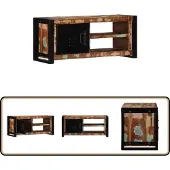 vidaXL Tv-meubel 80x30x35 cm massief gerecycled hout