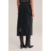 We fashion Dames midi rok met ruit