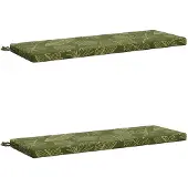 vidaXL Bankkussens SOEST 2 st 100% Polyester Blad Design