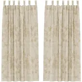vidaXL Velvet Gordijnen 2 st Crème 225 x 140 cm Fluweel