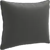 vidaXL Rugkussen PUTTEN 100% Polyester Antraciet 50 x 40 x 15 cm