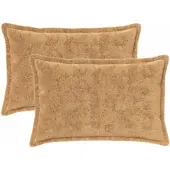 vidaXL Kussensloop 2 st HOUTEN Taupe 30 x 50 cm Nep Konijnenbont