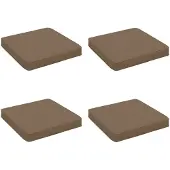 vidaXL 4-Piece Zitkussens VUGHT 4 st 100% Polyester Taupe