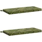 vidaXL Bankkussens SOEST 2 st 100% Polyester Blad Design
