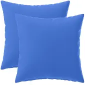 vidaXL Kussensloop 2 st HEERLEN Koninklijk Blauw 40 x 40 cm Polyester