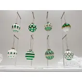 Alessi Delight-8-Kleine Kerstballen-Set-Groen-Nika Zupanc